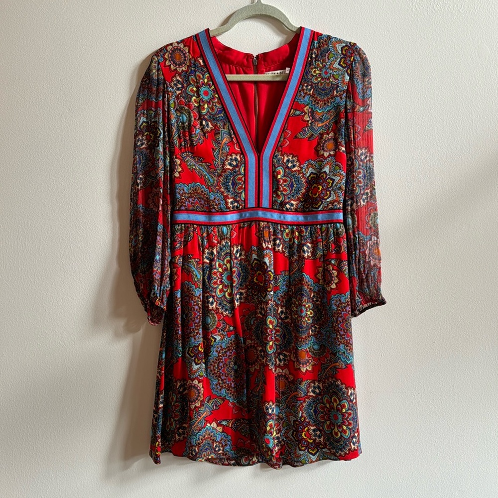 Alice and Olivia floral mini dress